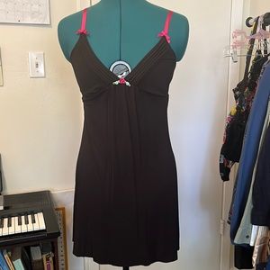 Victorias Secret black and pink slip